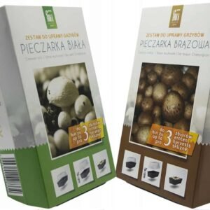 Brown and white champignons set – 2 ready-made packages for growing at home