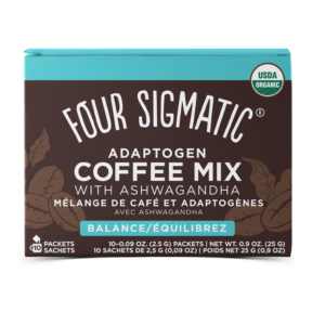 Instant coffee with Ashwagandha and Chaga mushrooms Four Sigmatic Balance