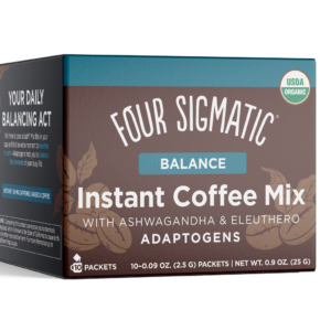 Instant coffee with Ashwagandha and Chaga mushrooms Four Sigmatic Balance