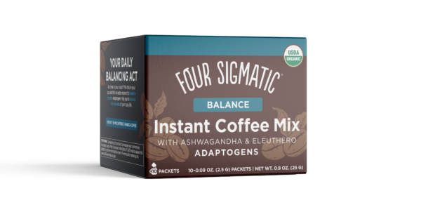 Instant coffee with Ashwagandha and Chaga mushrooms Four Sigmatic Balance