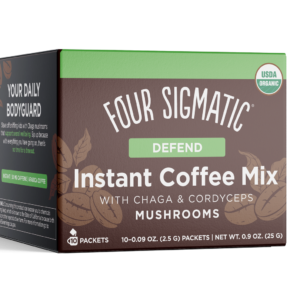 Instant coffee with Chaga and Cordyceps mushrooms Four Sigmatic Defend