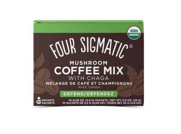 Instant coffee with Chaga and Cordyceps mushrooms Four Sigmatic Defend