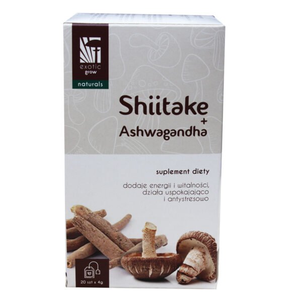 Tea with Ashwagandha and Shiitake mushrooms