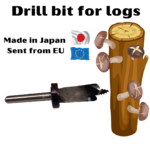 Drill bit for mushroom growing on logs